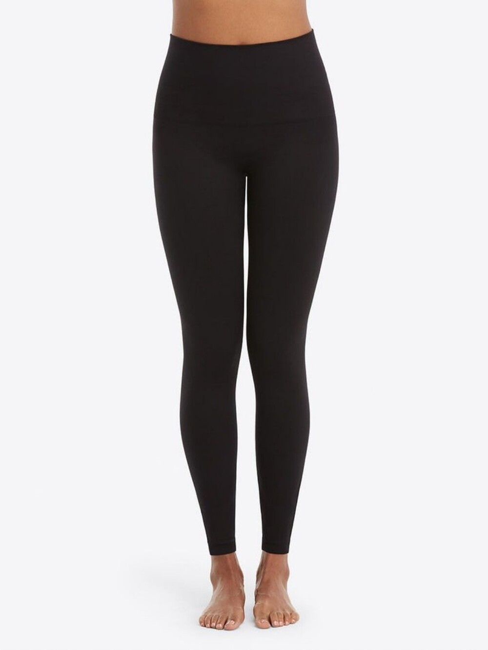 SPANX Women's Look At Me Now Seamless‎ Leggings Tights High Waist Black Size L